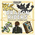 Dragon Riders: Bold & Easy Coloring Book by Willow Lake Studio