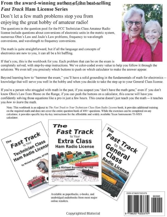The Fast Track to Mastering Technician Class Ham Radio Math: Covers exams July 1, 2026 through June 30, 2030 (Fast Track Ham License Series) by Michael Burnette AF7KB