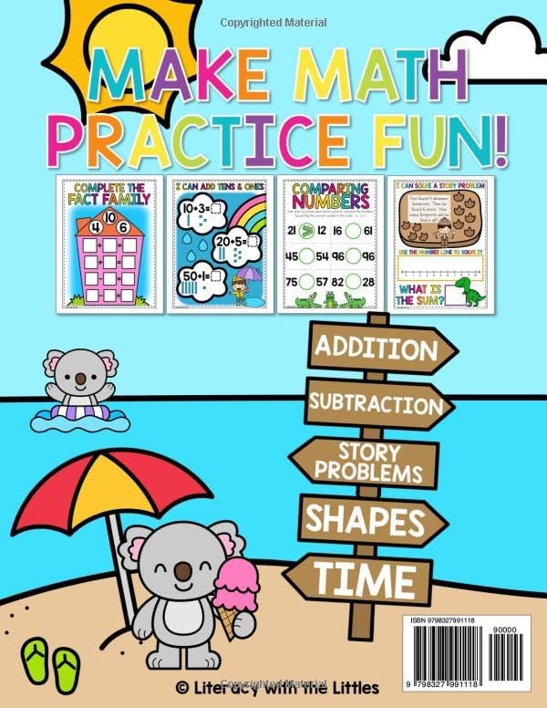 First Grade Math Workbook: Math Practice For Kids Ages 6-7 by Rachael Smith
