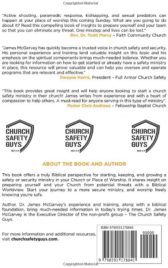 The Case for Church Safety and Security Workbook: Group Study & Workbook Guide by James P McGarvey