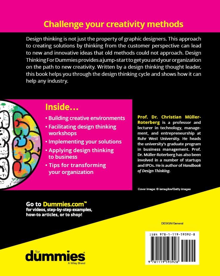 Design Thinking For Dummies by Christian Muuml;ller-Roterberg