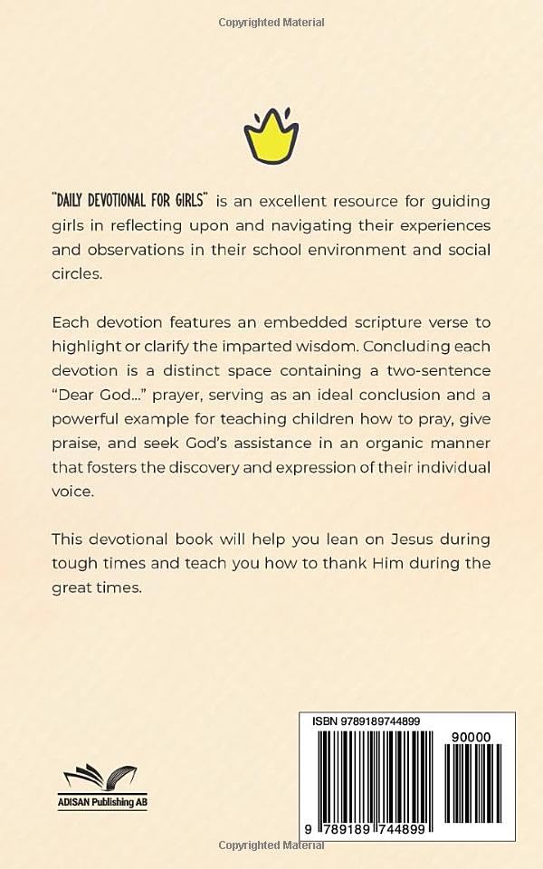 Daily Devotional for Girls: 3-Minute Devotions for Girls 10-12 by Denise Gilmore