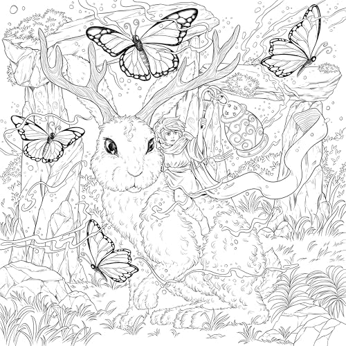 Mythographic Color and Discover: Fairy Folklore: An Artist’s Coloring Book of Cryptids and Sprites by Fabiana Attanasio