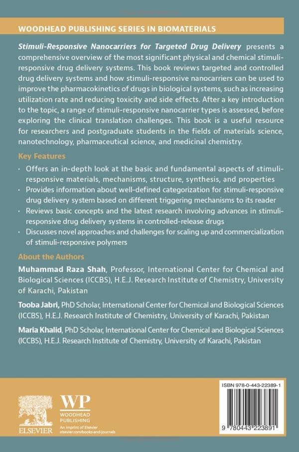 Stimuli-Responsive Nanocarriers for Targeted Drug Delivery (Woodhead Publishing Series in Biomaterials) by Muhammad Raza Shah