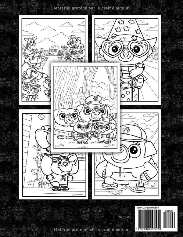 Coloring Book: 50 Drawing Pages Of chip’s and potatos Characters and Iconic Scenes for Toddlers Kids Teens (French Edition) by Denise HJ.Marie