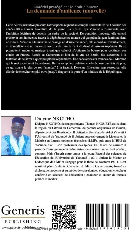 La demande d’audience (nouvelle) (French Edition) by Didyme NKOTHO