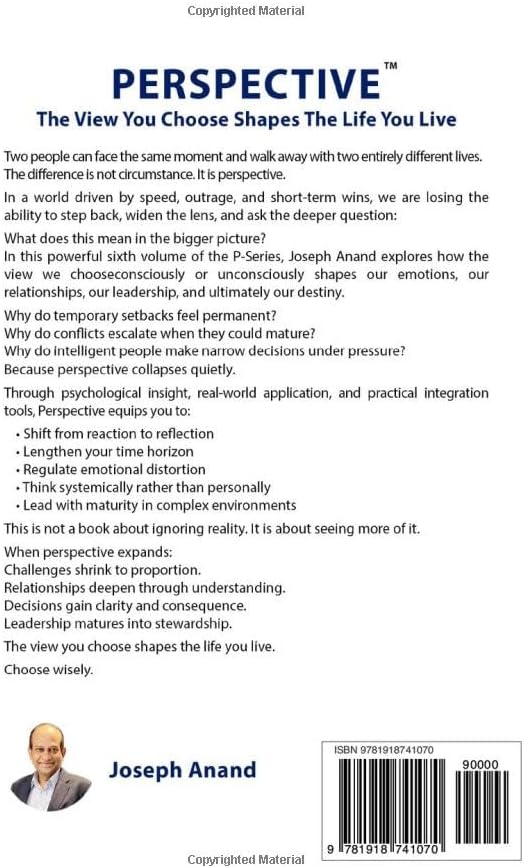 PERSPECTIVE: The View You Choose Shapes the Life You Live by Joseph Anand