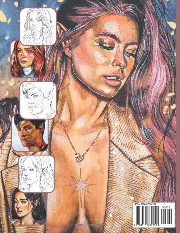 Romantasy Portraits: A Coloring Book (Color Me Romantasy) by Ana Castillo