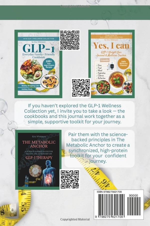 GLP-1 Appetite Reset Meal Prep Cookbook: A 5-Week High-Protein Meal Plan with Easy Recipes, Weekly Prep Guides & Complete Grocery Lists to Help You Feel Full on Less Food (GLP-1 Wellness Collection) by Kira Whitmore