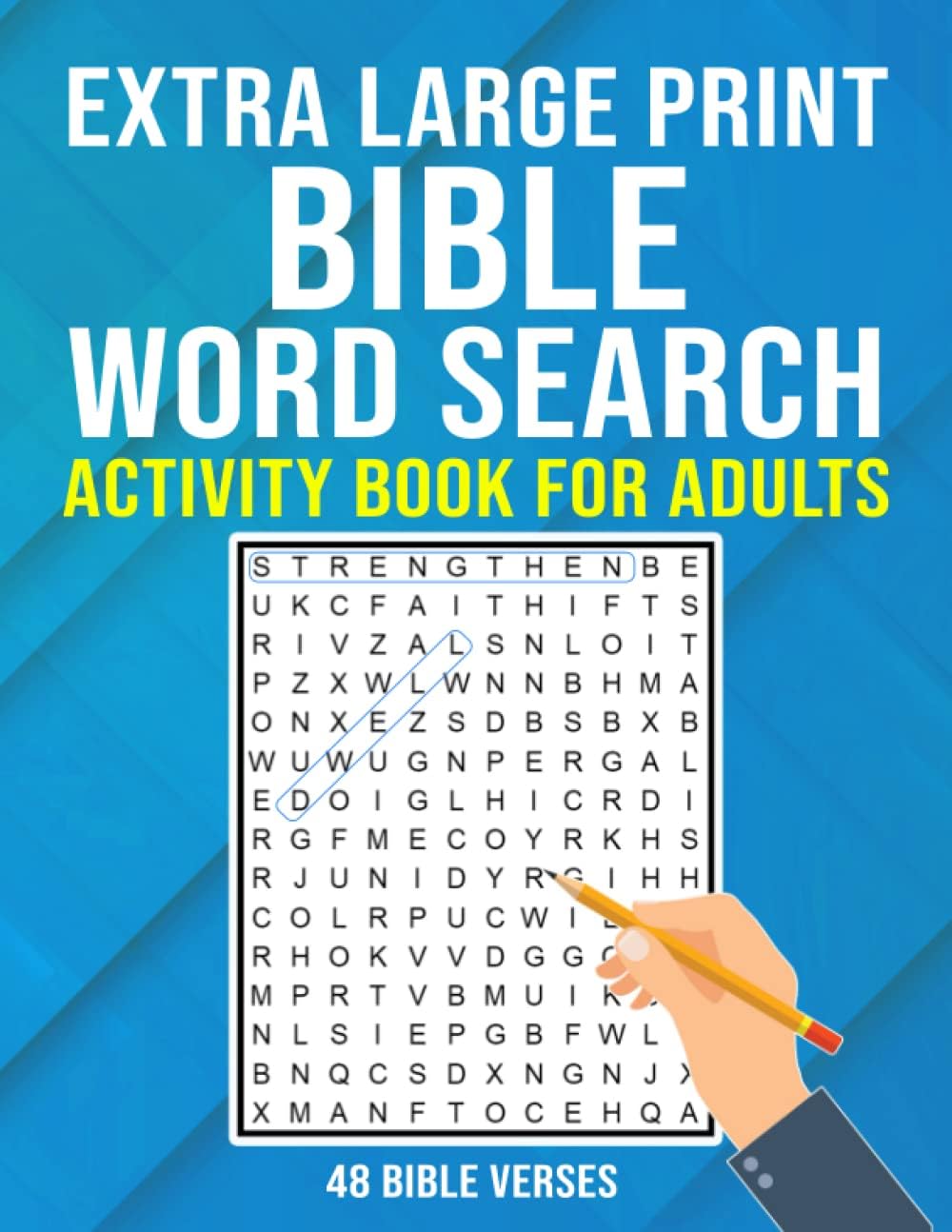 Extra Large Print Bible Word Search Puzzle Activity Book for Adults: Find a Word Christian Puzzles for Adults, Seniors & Elderly by Smart Squirrel Publishing