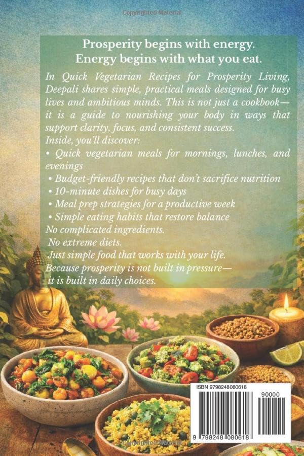 Quick Vegetarian Recipes for Prosperity Living: 100+ Simple, Budget-Friendly & High-Protein Meals for Energy, Focus & Everyday Success by Ms Deepali