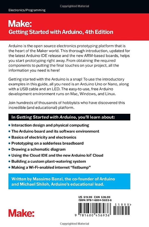 Getting Started With Arduino: The Open Source Electronics Prototyping Platform (Make) by Massimo Banzi
