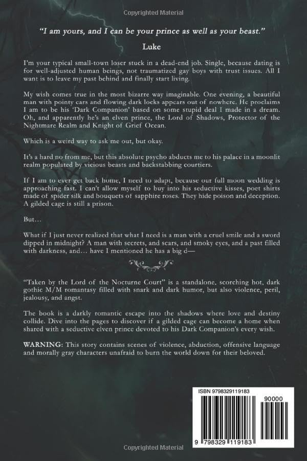 Taken by the Lord of the Nocturne Court: M/M dark romantasy (Dark Companions) by K.A. Merikan