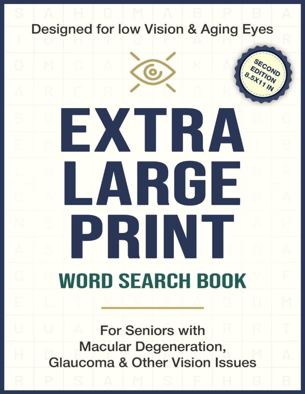 Extra Large Print Word Search Book For Seniors with Macular Degeneration, Glaucoma & Other Vision Issues: 70+ Themed Puzzles with Giant Print and ... Seniors & Stroke Recovery | 8.5 × 11 Inch by Siddhart & Co. Press
