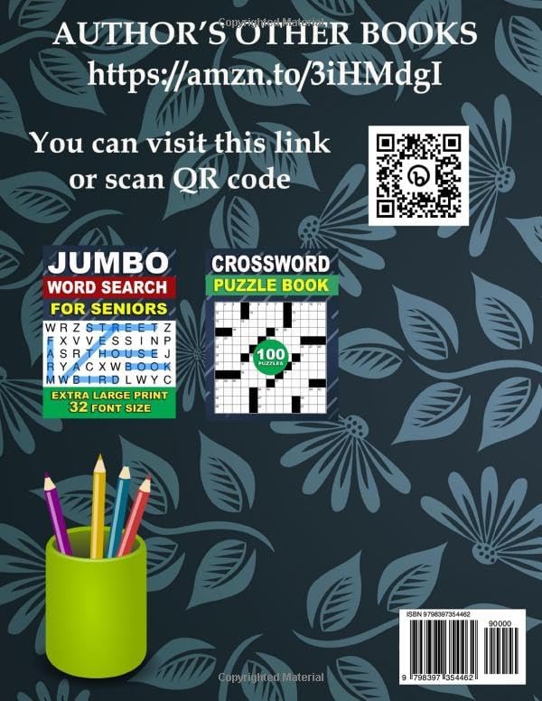 Jumbo Word Search For Adults & Seniors: Extra Large Print Word Search: 50 Themed Word Search Puzzles with Solutions by NavZ Books