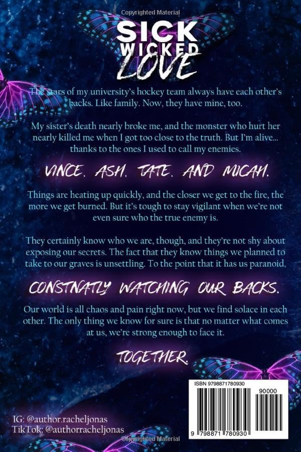 Sick Wicked Love: An Enemies-to-Lovers Hockey Romance (Savage Kings of Bradwyn U) by Rachel Jonas