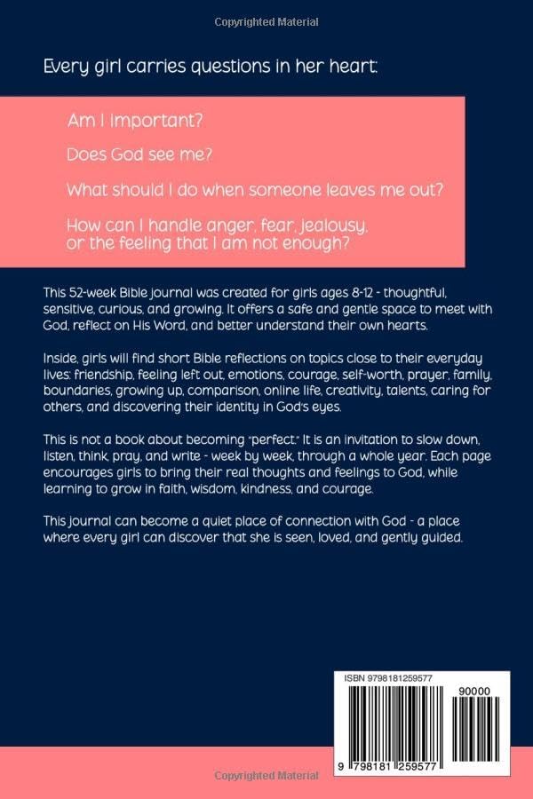 KJV Bible Devotional Book for Girls Ages 8-12 - 52 Weeks of Inspiring Scripture for Daily Routine: A Faith-Filled Journal to Help Her Grow in ... Prayer, and God’s Love (KJV Kids Kit) by Jenny A. White