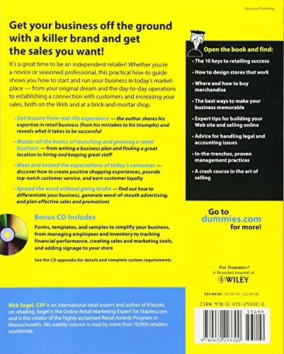 Retail Business Kit For Dummies by Rick Segel