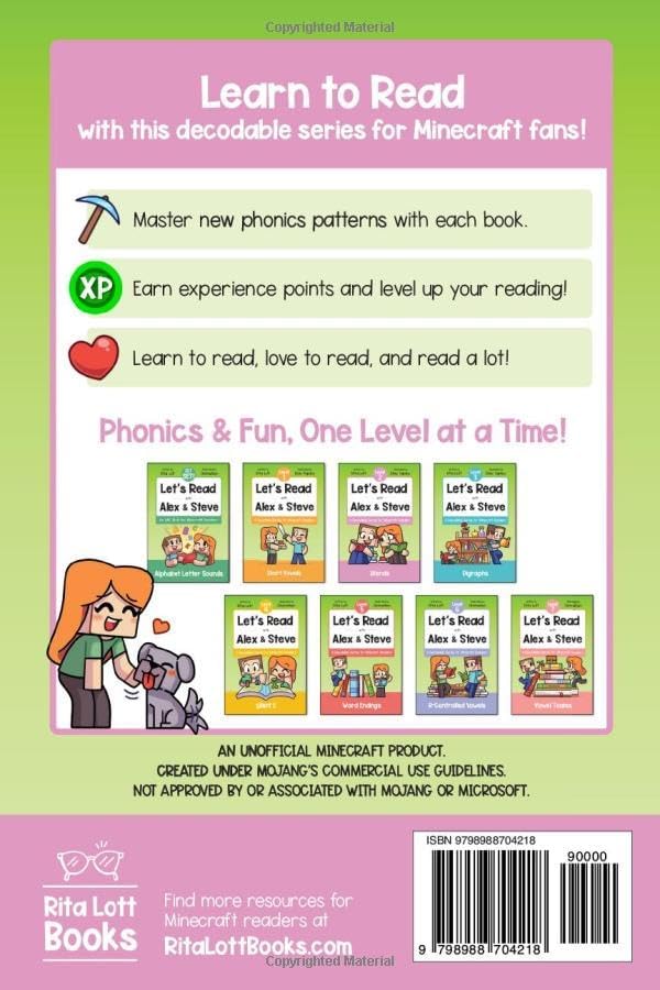 Let's Read With Alex and Steve! Level 2 - Consonant Blends: A Decodable Book for Minecraft Readers (Let's Read With Alex and Steve! A Decodable Series for Minecraft Readers) by Rita Lott