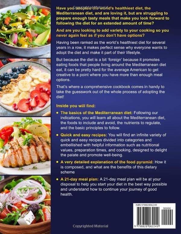 Mediterranean Diet Cookbook for Beginners: 600 Healthy and Easy Recipes with 21 Days Meal Plan for Lifelong Health by Diana W. Martin