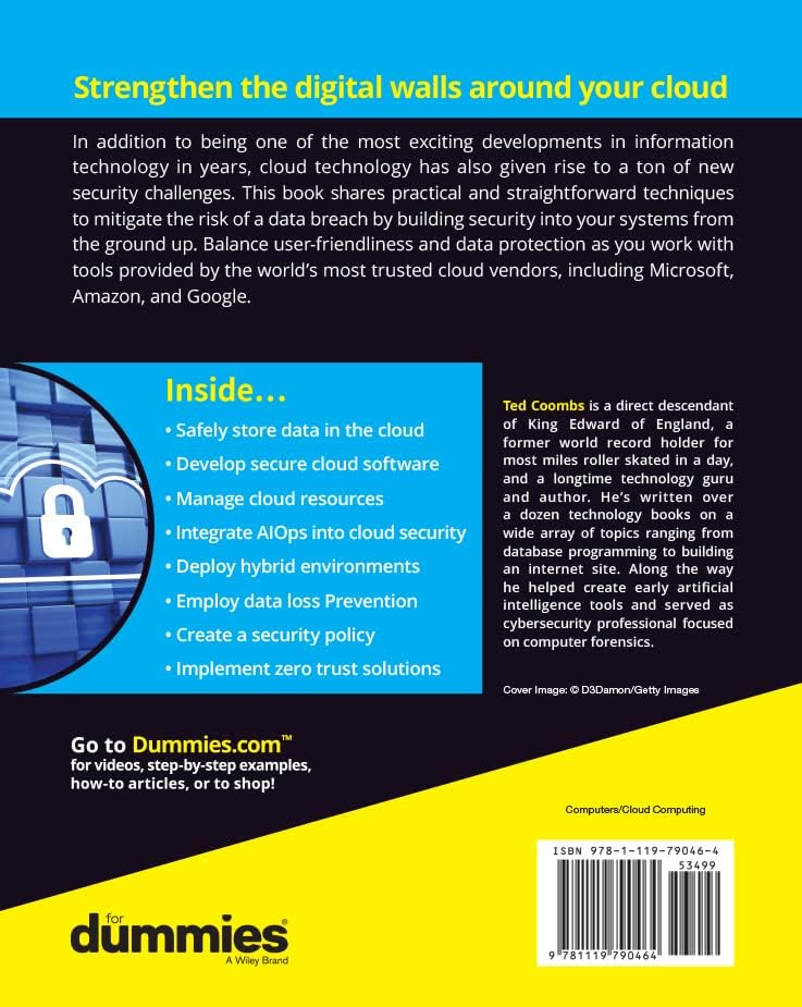 Cloud Security For Dummies by Ted Coombs