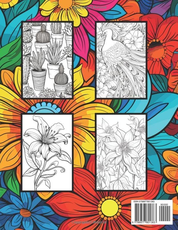 Flower Coloring Book by Imagine Book Creations