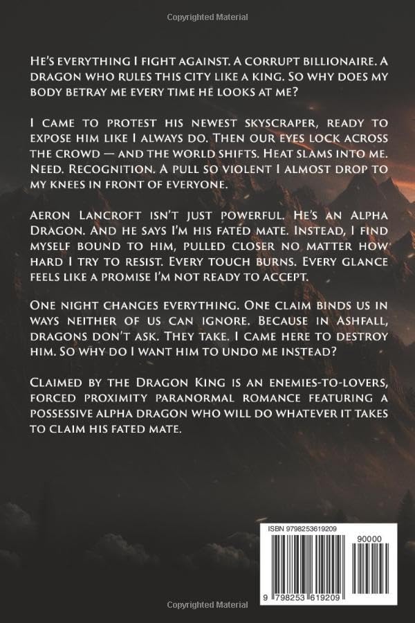 Claimed by the Dragon King: A Billionaire Dragon Enemies-to-Lovers Romance (Dragon Kings of Ashfall) by Seraphine Amber