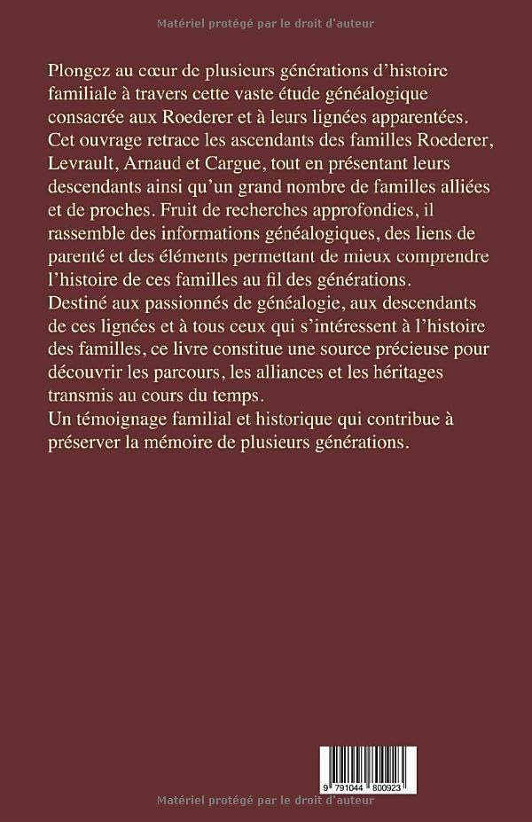CEUX PAR QUI NOUS SOMMES: Roederer - Levrault - Arnaud - Cargue (French Edition) by Anonyme