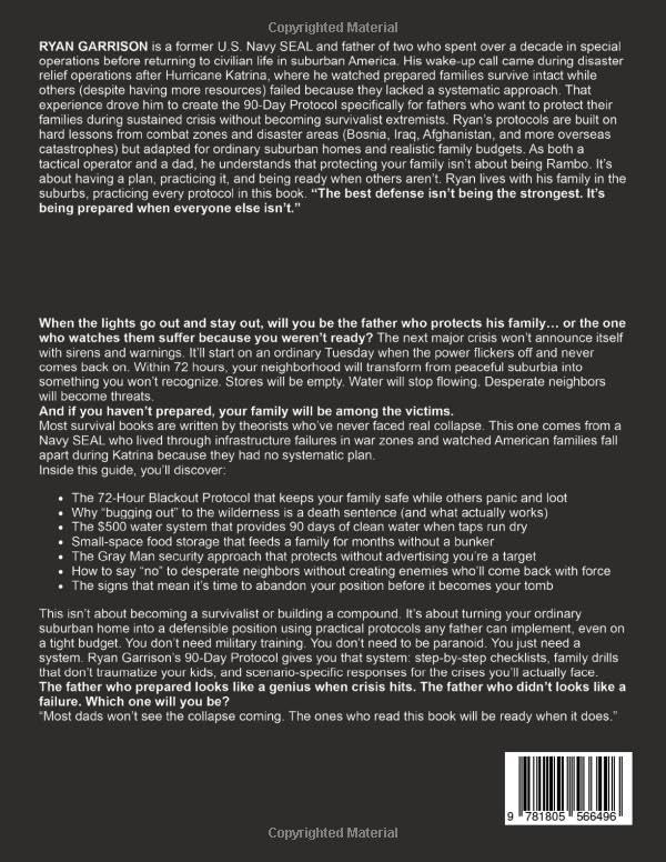 Bug-In Home Survival Guide For American Dads: Fortress Your Family Before The Next Blackout & Empty Shelves Hit | Ex-SEAL’s 90-Day Protocol To Defend Your Home While Others Panic And Beg by Ryan Garrison