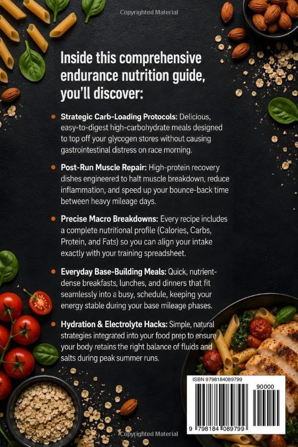 The Runner's Carb-Loading & Protein Recovery Cookbook: A Sports Nutrition Meal Prep Guide for Endurance Athletes to Fuel Smarter, Run Stronger, and Recover Faster by A.T. Rose