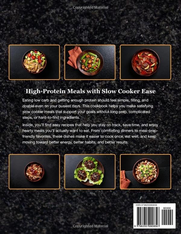 Low Carb High Protein Slow Cooker Cookbook for Beginners: 126 Easy and Healthy Crockpot Recipes to Simplify Your Low Carb High Protein Diet by Kevin Wagonfoot