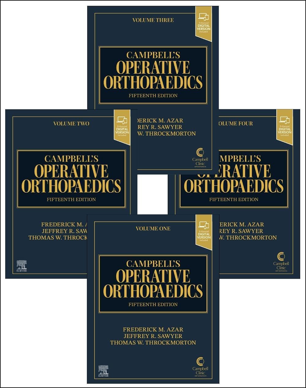 Campbell's Operative Orthopaedics, 4-Volume Set by Frederick M. Azar MD