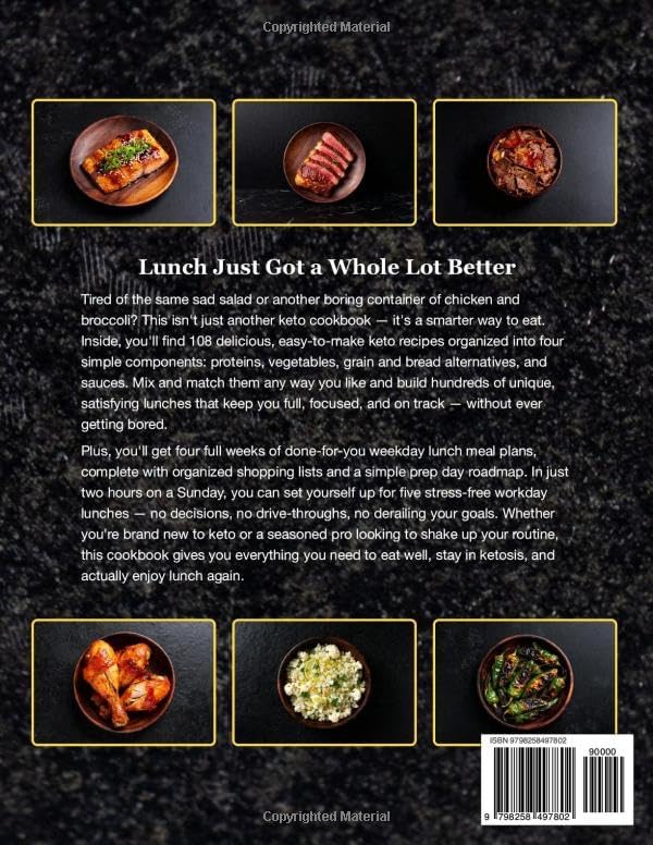 Keto Meal Prep Cookbook for Beginners: Effortless Weekday Lunches for the Ketogenic Lifestyle - 108 Simple Low Carb Recipes with Color Photos & 4-Week Plans (Weekday Lunch Meal Prep) by Kevin Wagonfoot
