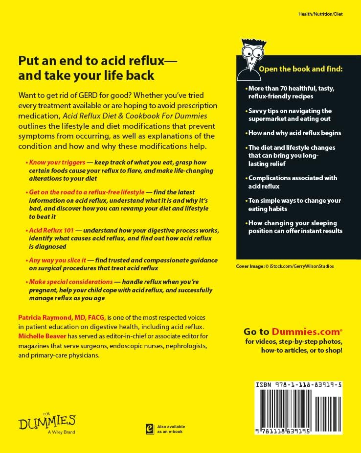 Acid Reflux Diet & Cookbook For Dummies by Patricia Raymond