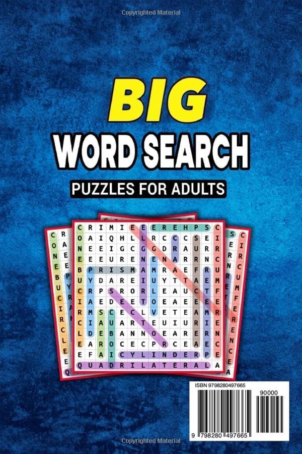 BIG Word Search Puzzles For Adults: 2000 Words - Large Print and Anti Eye Strain (With Full Solutions) by MULLER HOMA