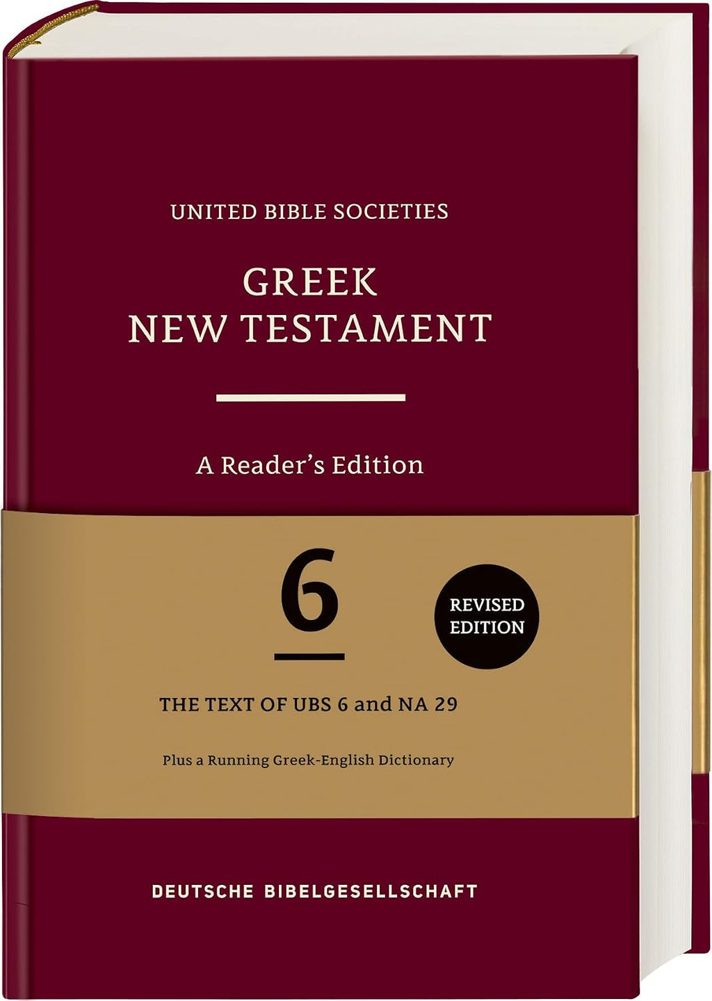 Greek New Testament (UBS6): A Reader's Edition (Hardcover) (Ancient Greek Edition) by Institute for New Testament Textual Research