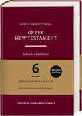 Greek New Testament (UBS6): A Reader's Edition (Hardcover) (Ancient Greek Edition) by Institute for New Testament Textual Research