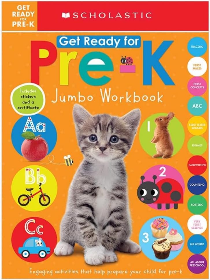 Get Ready for Pre-K Jumbo Workbook: Scholastic Early Learners (Jumbo Workbook) by Scholastic