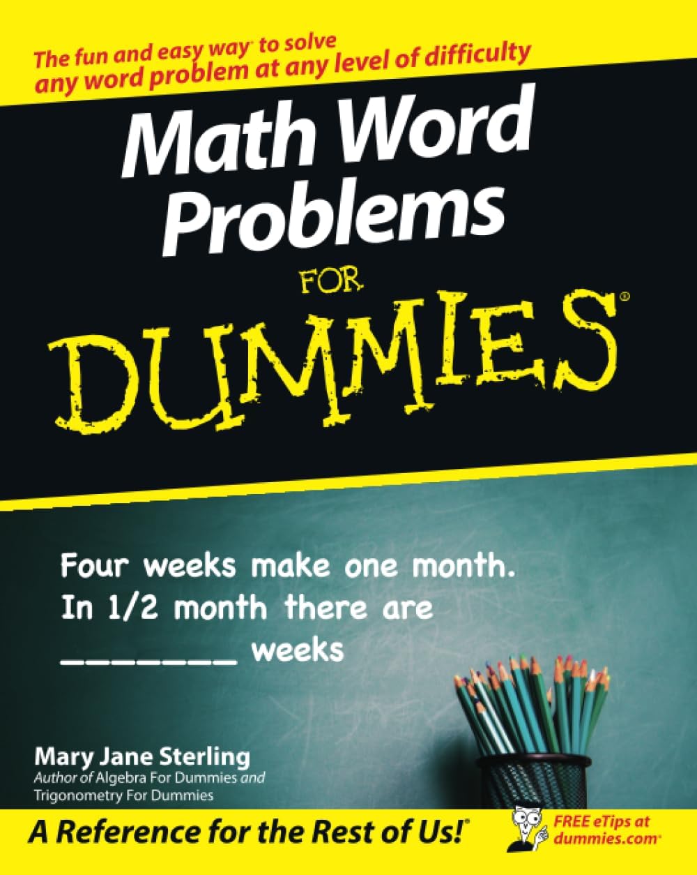 Math Word Problems For Dummies by Mary Jane Sterling