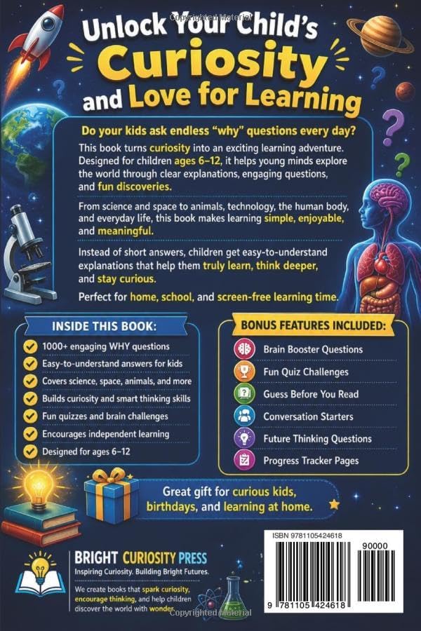 100000 Whys: Big Questions and Amazing Answers That Boost Curiosity, Knowledge, and Smart Thinking for Kids Ages 6–12 by Ethan Bright