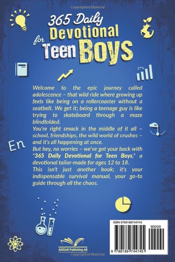 365 Daily Devotionals for Teen Boys: Bible for Teen Boys Aged 12-18 (Confirmation Gifts for Teenage Boys) by Anders Bennett