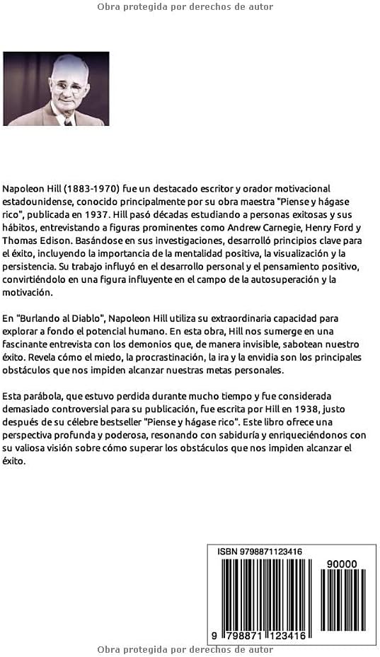 Burlando al Diablo - Napoleon Hill: Una Nueva Traducción Moderna y Actualizada al Español Por Juan David Arbeláez, Mentalista Colombiano y Experto en Temas de Nuevo Pensamiento (Spanish Edition) by Napoleon Hill