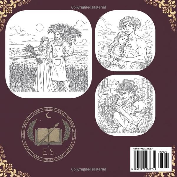 Claimed by Beasts A Fantasy Romance Coloring Book: 50 Spicy Minotaur, Satyr & Monster Romance Designs for Adults by Eema Summer