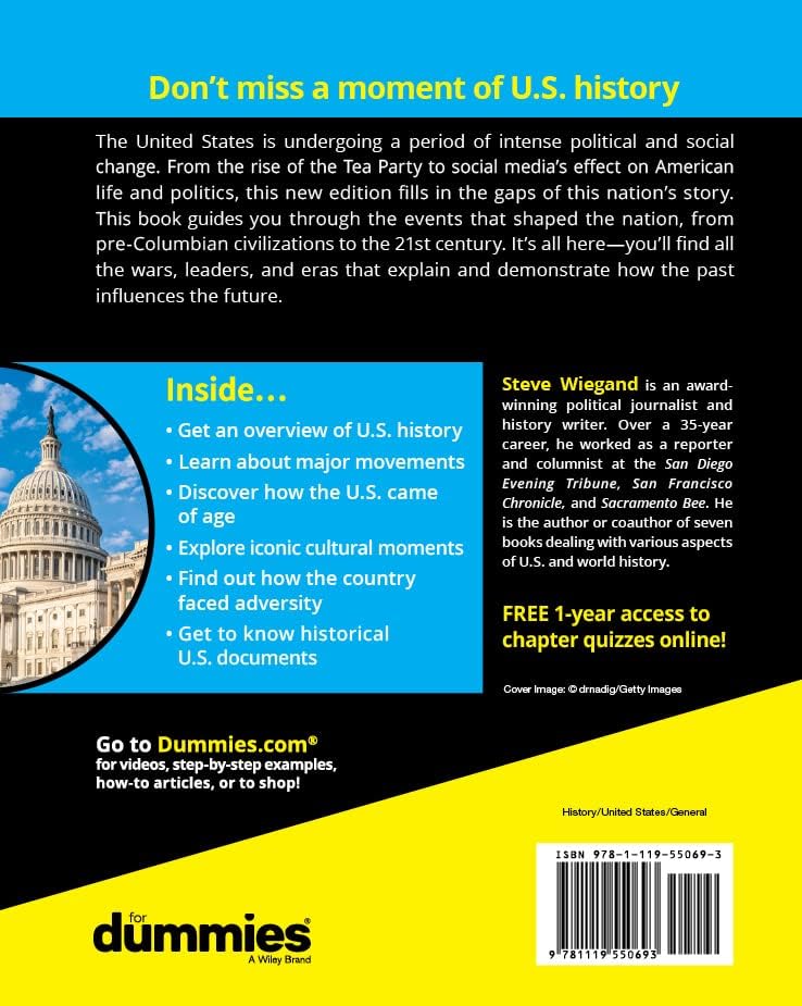 U.S. History For Dummies by Steve Wiegand