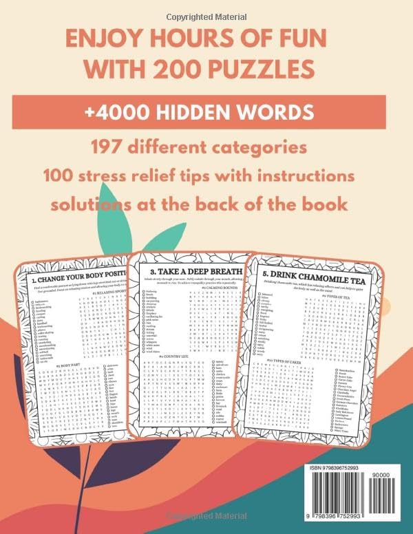 Anxiety Relief Word Search for Adults: Calming Activity Puzzle Book for Adults, Seniors & Teens: Keep Your Mind Relaxed with Positive, Uplifting, and Good Vibes Words by Mind Relaxation Publishing