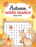 Autumn Word Search for Adults, Teens & Seniors: Large Print Word Search Puzzle Book for Fall, Halloween & Thanksgiving by Fleurette Press