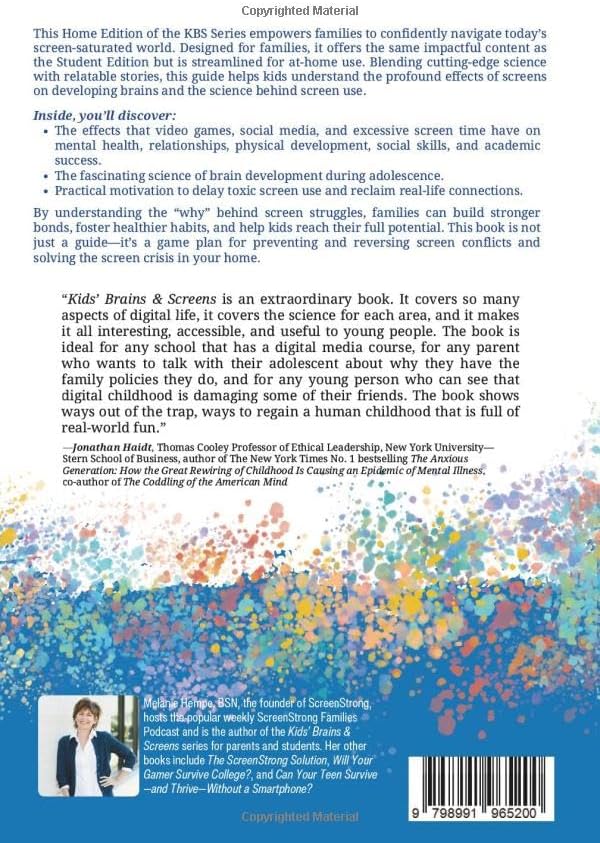 Kids' Brains & Screens (Home Edition): Empowering Kids to Overcome Screen Addiction by Melanie Hempe