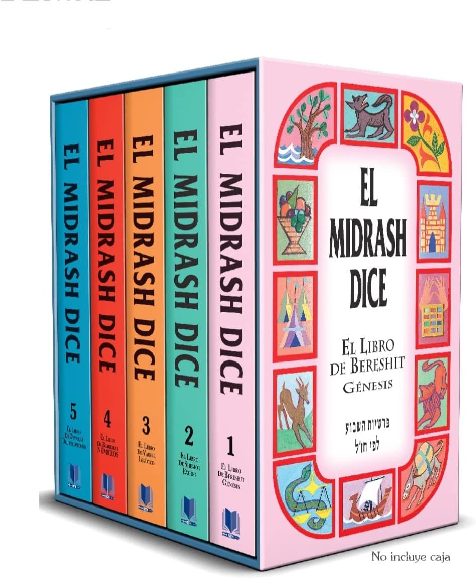 El Midrash Dice 5 Tomos: La Biblia explicada con máximo detalle, Torah en Español, Biblia Kadosh en Español, Los Cinco Libros de Moisés, Biblia de ... Bamidbar/Numeros,Devarim/Deuteronomio) by RABINO MOSHE WEISSMAN