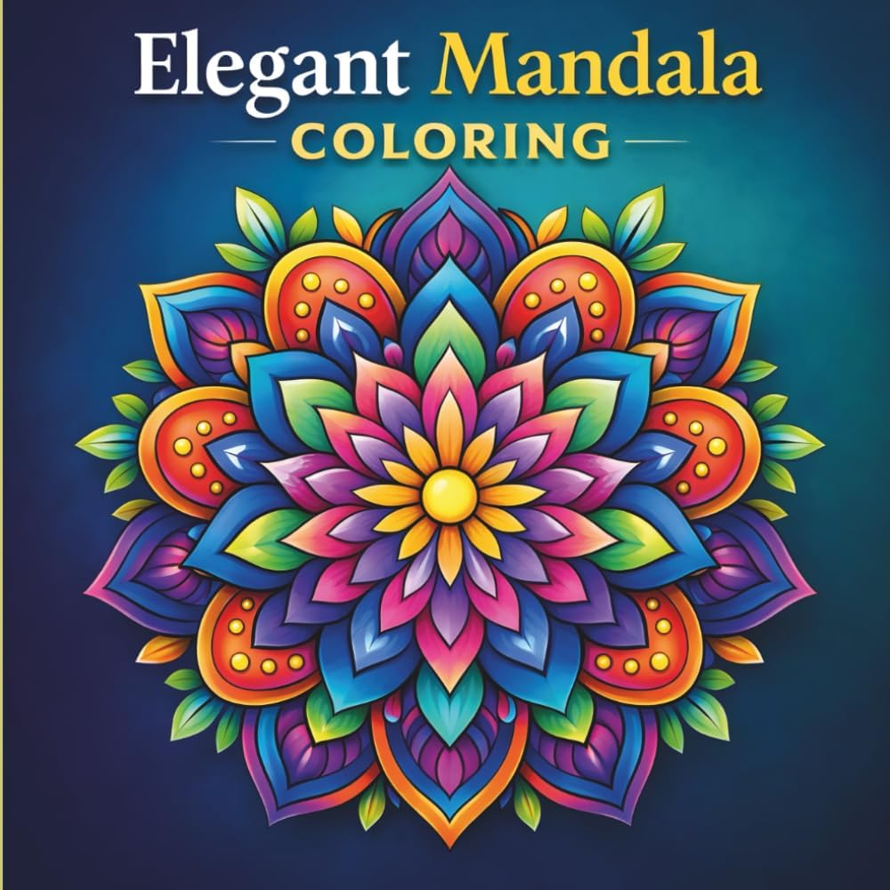Elegant Mandala Coloring: Your secret weapon to regain focus against mental fatigue by Doodles & Discovery
