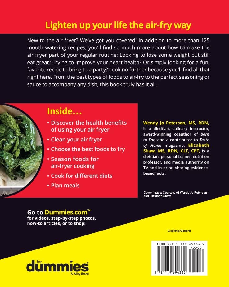 Air Fryer Cookbook For Dummies by Wendy Jo Peterson